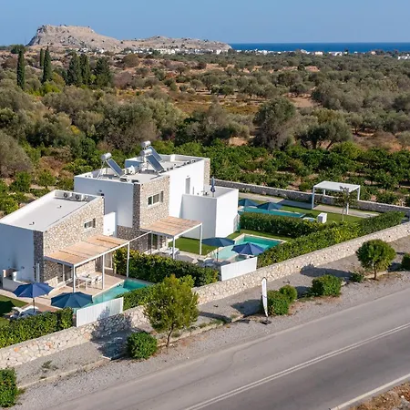 Ossiano Pool Villas,heating Pool, 2 Min Drive To & 10 Min To Lindos Haraki
