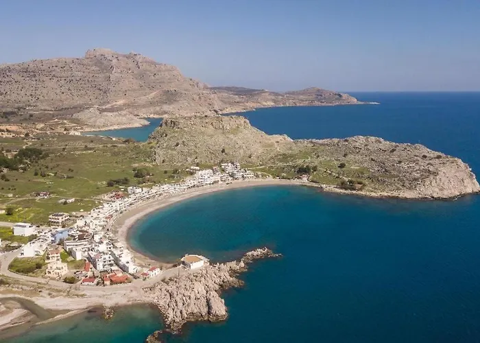 Villa Ossiano Pool Villas,heating Pool, 2 Min Drive To & 10 Min To Lindos Charaki