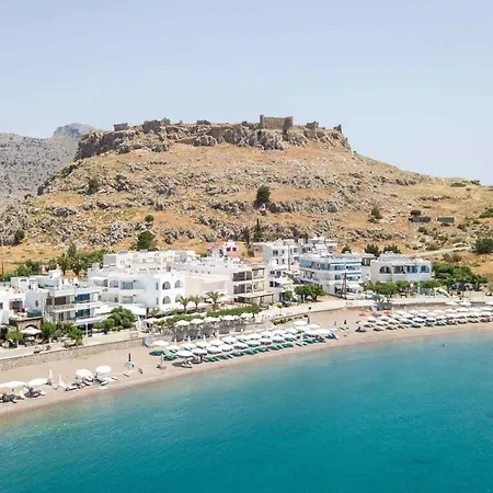 Villa Ossiano Pool Villas,heating Pool, 2 Min Drive To & 10 Min To Lindos Haráki